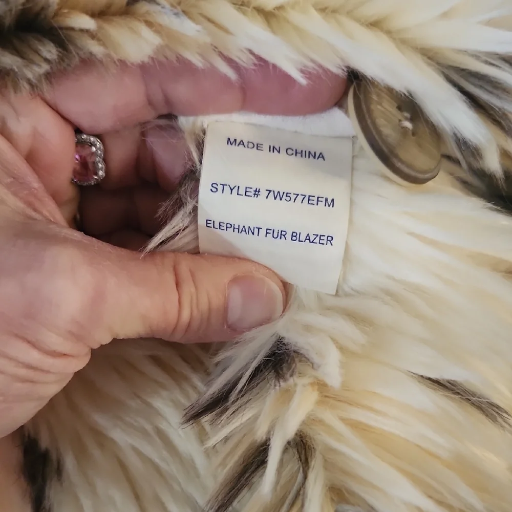 True Grit Cream Teddy Jacket with Faux Fur Trim